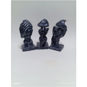 Dekoratif 3 lü Yüz Biblo Soyut Heykel Dekoratif Obje