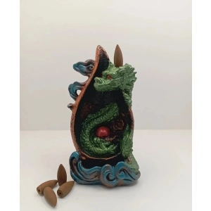 Tedi Sanat Ejderha Geri Akış Şelale ( 10 ADET TÜTSÜ HEDİYELİ ) Tütsülük Buhurdanlık