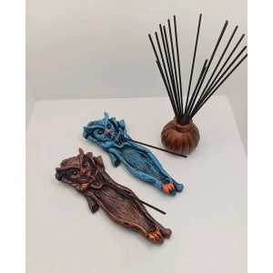 Tedi Sanat Baykuş Çubuk Tütsülük 2 Li (20 adet çubuk tütsü hediyeli)