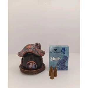 Tedi Sanat Mantar Ev Konik Tütsülük Buhurdanlık (10 ADET MİSK TÜTSÜ HEDİYELİ)