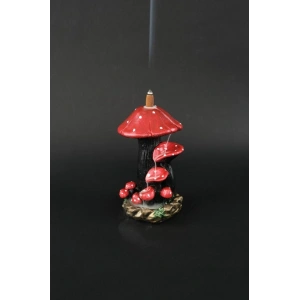 Tedi Sanat Mantar (10 adet TÜTSÜ HEDİYELİ)Geri Akış Şelale Tütsülük Buhurdanlık Metalik