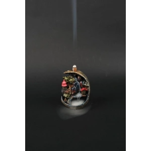 Tedisanat Ay Köprülü Dağ Şelale Tütsülük | Backflow Geri Akışlı Duman Efektli Dekoratif Ürün + 10 adet tütsü hediyeli