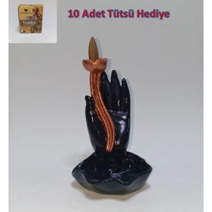 Tedi Sanat El Tütsülük (10 Adet Tütsü Hediyeli ) Geri Akış Tütsülük Buhurdanlık