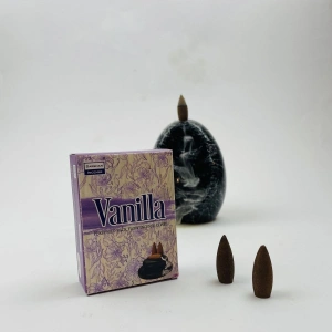 Darshan Incense Vanilla Geri Akış (Back Flow) Tütsü 10 Adet