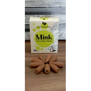 Layansaa 10 Adet Geri Akış Tütsü Musk (Misk) Kokulu