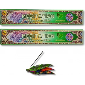 Layansaa Çubuk Tütsü Meditasyon 40 Adet 2 Paket + Tütsülük 1 Adet