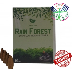 Layansaa Rain Forest - Yağmur Ormanları Geri Akış Backflow Özel Aromalı Tütsü 10 Adet