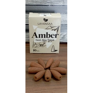 Layansaa 10 Adet Geri Akış Tütsü Amber Kokulu