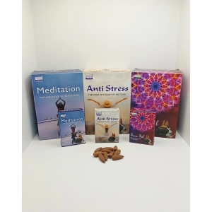 Darshan Geri Akış (Backflow) Konik Tütsü 30 Adet | Meditasyon, Anti-Stres & Saca Sal Rahatlatıcı Koku