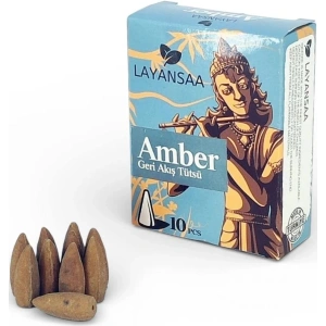 Tedisanat Amber Misk Konik Tütsü | Yoğun Kalıcı Koku & Aromaterapi Konik Tütsü 2 li