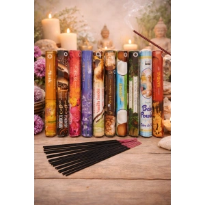 Tedisanat Darshan Çubuk Tütsü 200 Adet (10 Paket) | Çubuk Tütsülük Hediyeli Ekonomik Set