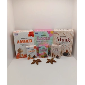 Tedisanat Darshan Geri Akış Tütsü Seti (AMBER-LOTUS-MİSK) 30 ADET