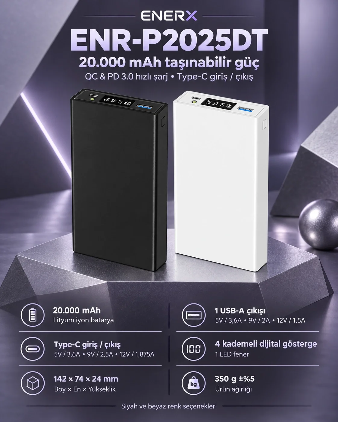ENR-P2025DT teknik özellikler
