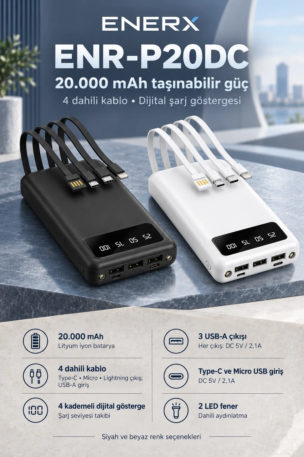 ENR-P20DC teknik özellikler