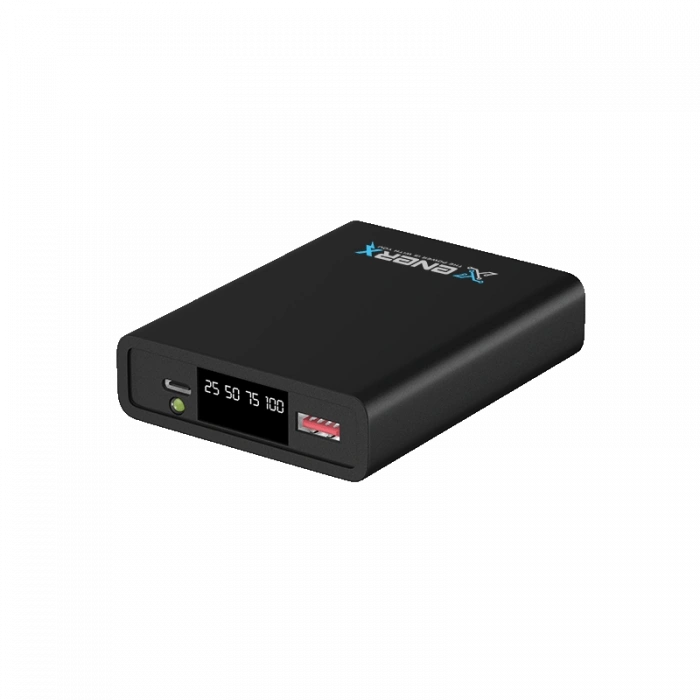 Enerx ENR-P1025DC 10.000 mAh 2.1A Led Göstergeli Powerbank Siyah