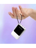 eNeRX ENR-P10DC 10.000 mAh 2.1A Dahili Kablolu Powerbank – Beyaz