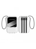 eNeRX ENR-P10DC 10.000 mAh 2.1A Dahili Kablolu Powerbank – Beyaz