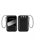 eNeRX ENR-P10DC 10.000 mAh 2.1A Dahili Kablolu Powerbank – Siyah