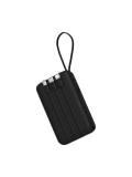 eNeRX ENR-P10DC 10.000 mAh 2.1A Dahili Kablolu Powerbank – Siyah