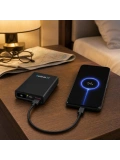 eNeRX ENR-P10188DC 10.000 mAh 2.1A Dijital Göstergeli Powerbank – Siyah