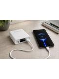 eNeRX ENR-P1025DC 10.000 mAh 2.1A LED Göstergeli Powerbank – Beyaz