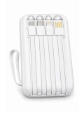 eNeRX ENR-P10DC 10.000 mAh 2.1A Dahili Kablolu Powerbank – Beyaz