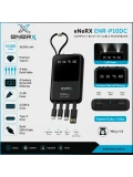 eNeRX ENR-P10DC 10.000 mAh 2.1A Dahili Kablolu Powerbank – Siyah