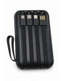 eNeRX ENR-P10DC 10.000 mAh 2.1A Dahili Kablolu Powerbank – Siyah