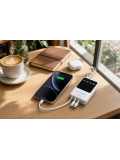 eNeRX ENR-P10DC 10.000 mAh 2.1A Dahili Kablolu Powerbank – Beyaz