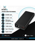 eNeRX ENR-P20188DC 20.000 mAh 2.1A Dijital Göstergeli Powerbank – Siyah