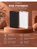 eNeRX ENR-P20188DC 20.000 mAh 2.1A Dijital Göstergeli Powerbank – Beyaz