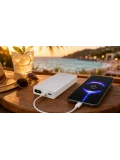 eNeRX ENR-P20188DT 20.000 mAh 22.5Watt Hızlı Şarj Dijital Göstergeli Powerbank – Beyaz