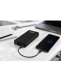 eNeRX ENR-P2025DC 20.000 mAh 2.1A LED Göstergeli Çift Çıkışlı Powerbank – Siyah