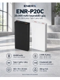 eNeRX ENR-P20C 20.000 mAh 2.1A Powerbank – Siyah