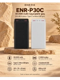 eNeRX ENR-P30C 30.000 mAh 2.1A Powerbank – Siyah