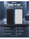 eNeRX ENR-P30T 30.000 mAh 22.5Watt Hızlı Şarj Powerbank – Beyaz