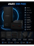 eNeRX ENR-P40C 40.000 mAh 2.1A Powerbank – Siyah