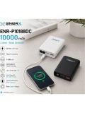 eNeRX ENR-P10188DC 10.000 mAh 2.1A Dijital Göstergeli Powerbank – Beyaz