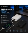 eNeRX ENR-P1025DC 10.000 mAh 2.1A LED Göstergeli Powerbank – Siyah