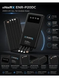 eNeRX ENR-P20DC 20.000 mAh 2.1A Dahili Kablolu Powerbank – Siyah