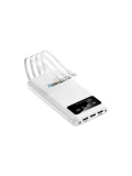 eNeRX ENR-P20DC 20.000 mAh 2.1A Dahili Kablolu Powerbank – Beyaz