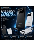 eNeRX ENR-P20DC 20.000 mAh 2.1A Dahili Kablolu Powerbank – Siyah