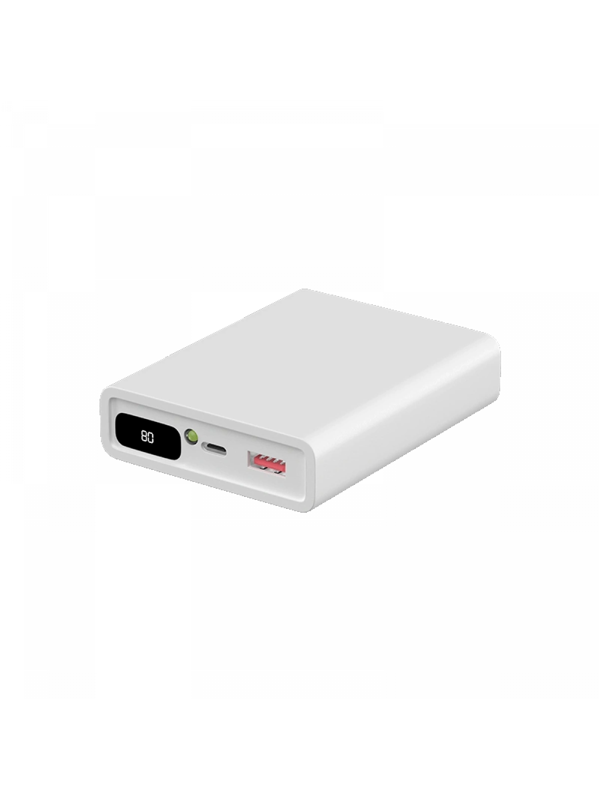 eNeRX ENR-P10188DC 10.000 mAh 2.1A Dijital Göstergeli Powerbank – Beyaz