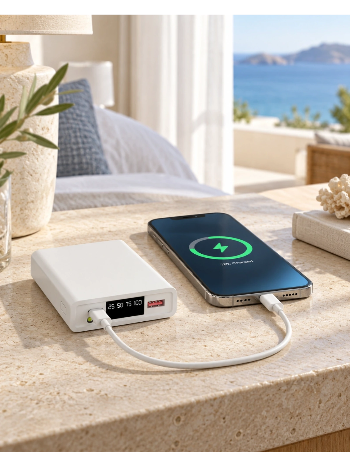 eNeRX ENR-P1025DC 10.000 mAh 2.1A LED Göstergeli Powerbank – Siyah