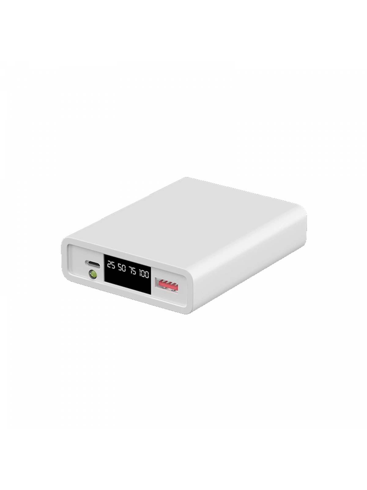 eNeRX ENR-P1025DC 10.000 mAh 2.1A LED Göstergeli Powerbank – Beyaz