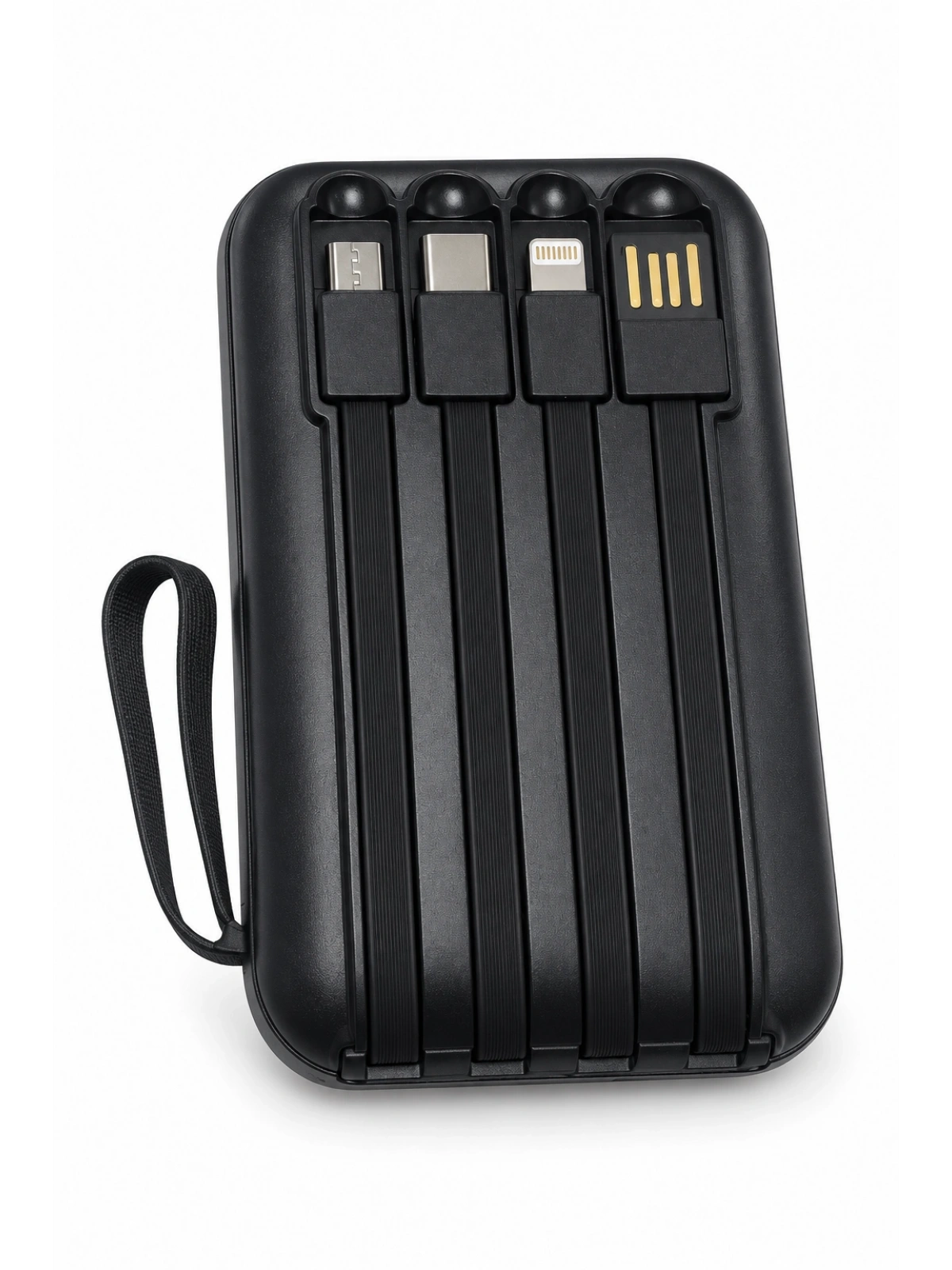 eNeRX ENR-P10DC 10.000 mAh 2.1A Dahili Kablolu Powerbank – Siyah