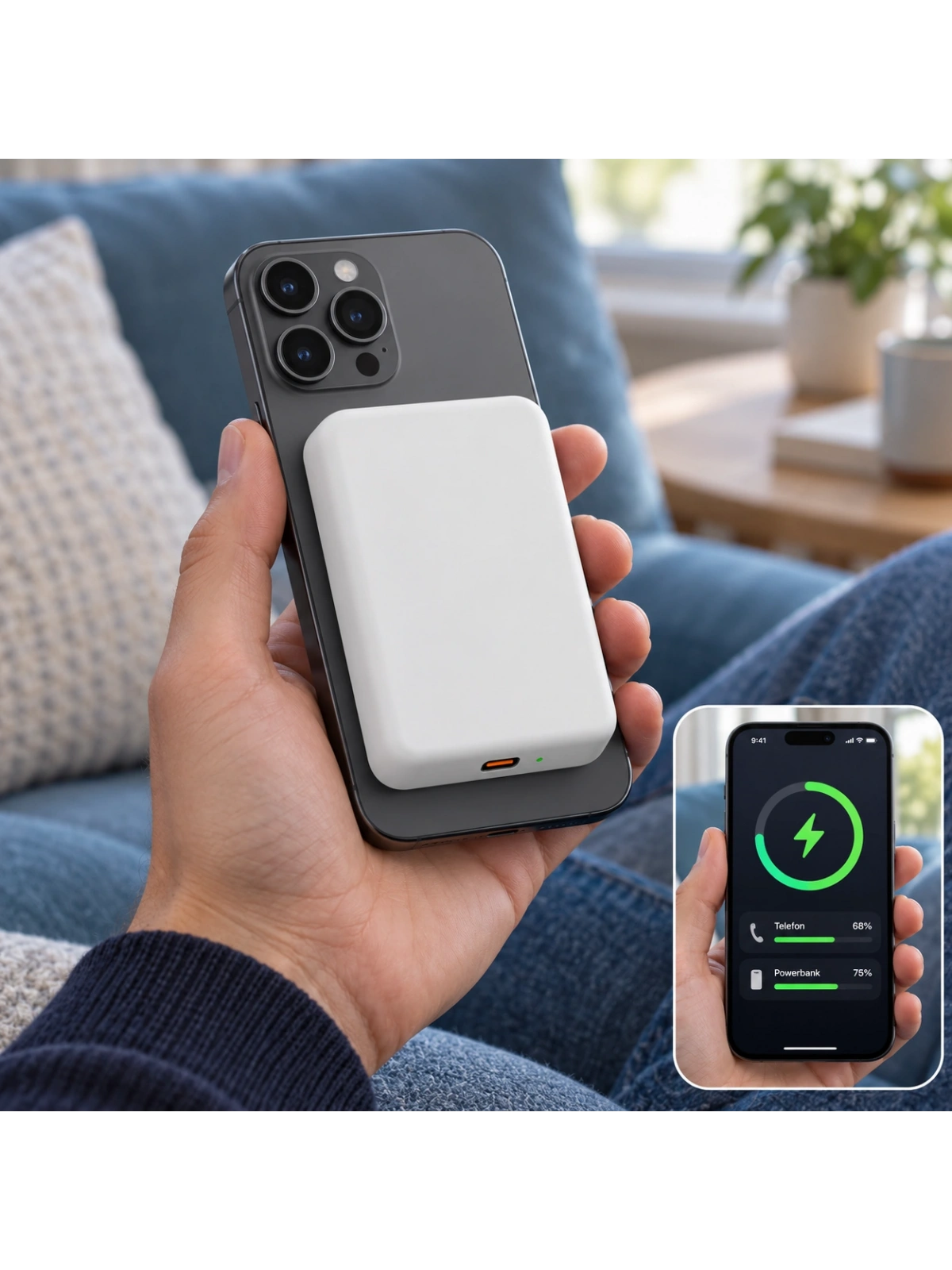 eNeRX ENR-P10GT 10.000 mAh 22.5Watt Hızlı Şarj MagSafe Powerbank