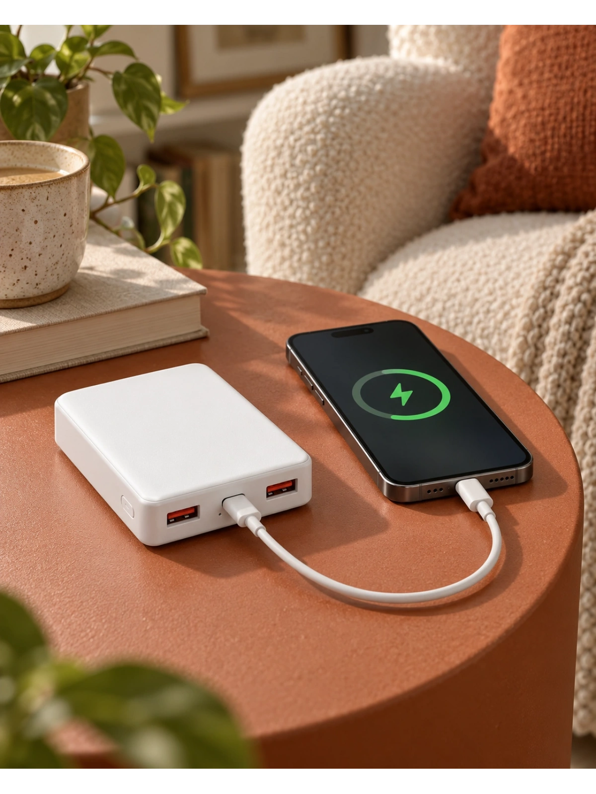 eNeRX ENR-P10LC 10.000 mAh 2.1A Powerbank – Beyaz