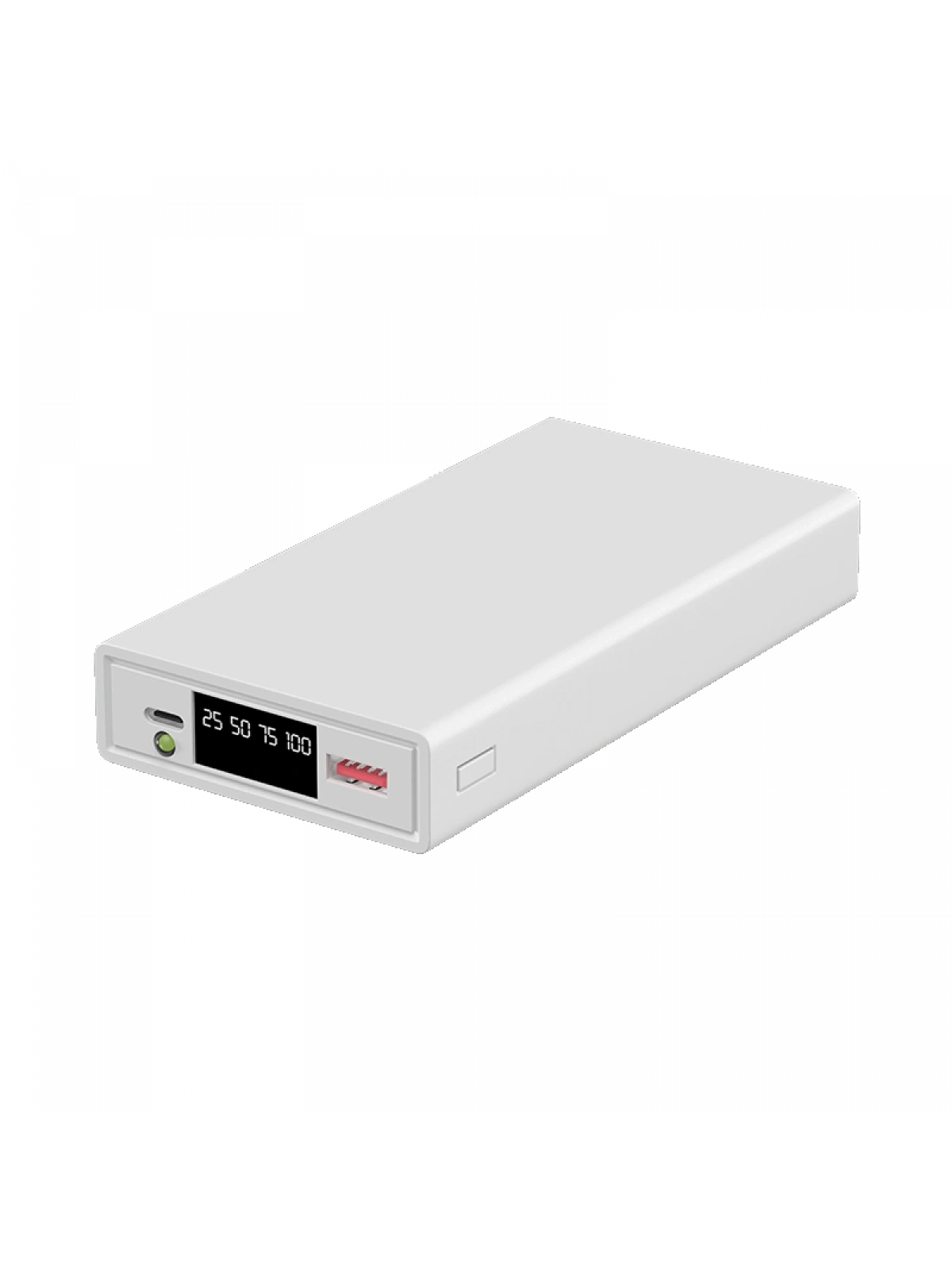 eNeRX ENR-P2025DC 20.000 mAh 2.1A LED Göstergeli Powerbank – Beyaz