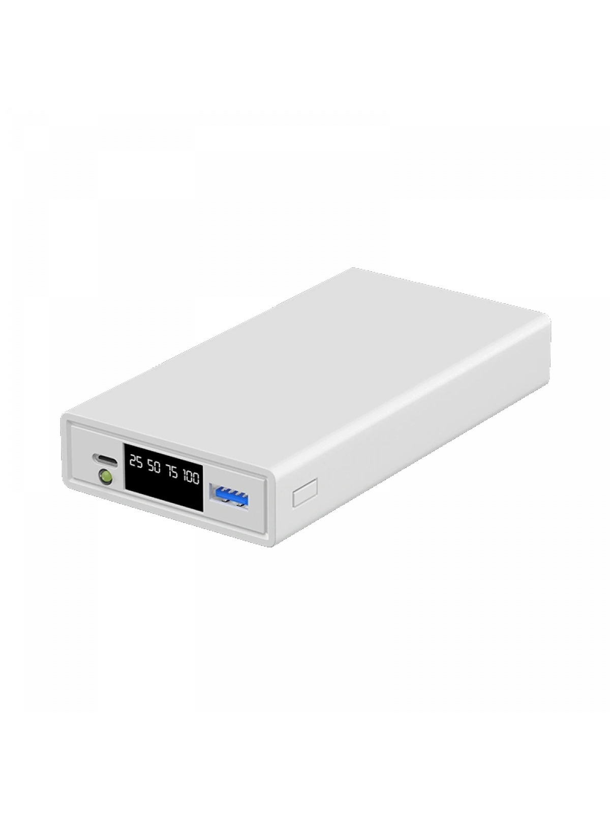 eNeRX ENR-P2025DT 20.000 mAh 22.5Watt Hızlı Şarj LED Göstergeli Powerbank – Beyaz